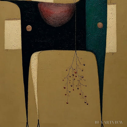 BUYARTVIEW Nomad'S Haven – Textured Wabi Sabi Abstract Animal - image 5