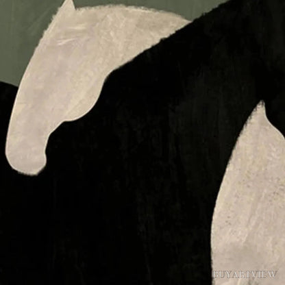 BUYARTVIEW Minimalist Horses – Abstract Horse Painting, Vertical - image 6