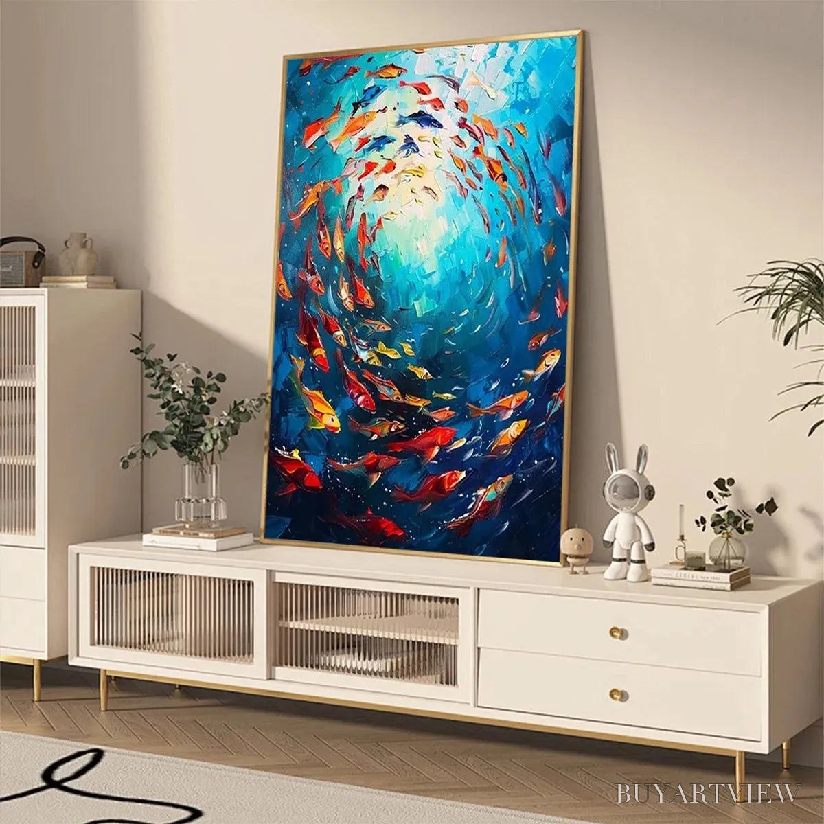 BUYARTVIEW Coral Reef Dance – Vibrant Painting of Colorful Fish - image 6