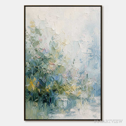 BUYARTVIEW Eternal Spring – Heavily Textured Abstract Floral Garden Painting - image 1