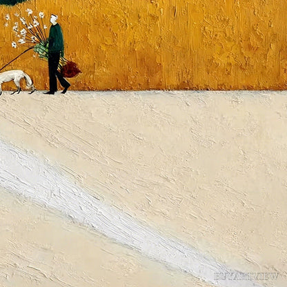 BUYARTVIEW Homeward Bound – Textured Figurative Landscape - image 3