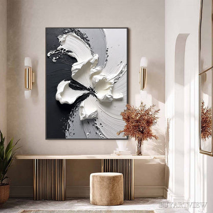 BUYARTVIEW Echoes in White – Textured Wabi-Sabi Abstract Floral - image 6