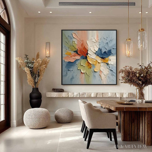 BUYARTVIEW Ethereal Bloom – Textured Impasto Abstract Floral Painting - image 2