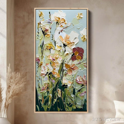 BUYARTVIEW Garden Serenade Impasto Floral Painting | Textured Oil - image 2