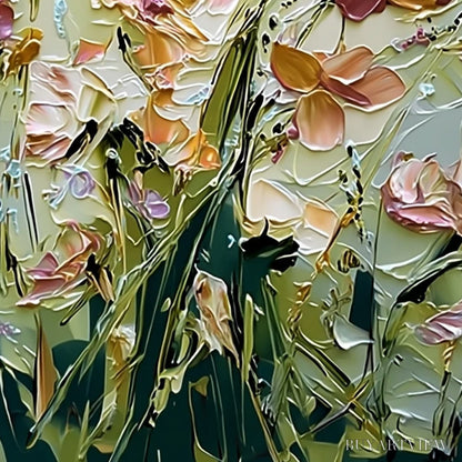BUYARTVIEW Garden Serenade Impasto Floral Painting | Textured Oil - image 5