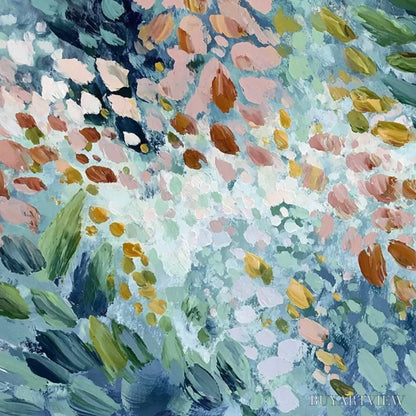 BUYARTVIEW Petal Cascade – Colorful Abstract Floral Impasto - image 3