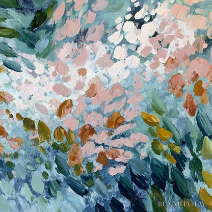 BUYARTVIEW Petal Cascade – Colorful Abstract Floral Impasto - image 5