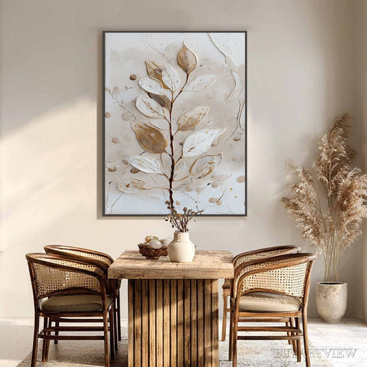 BUYARTVIEW Earthen Sprig – Textured Wabi Sabi Botanical - image 2