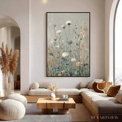 BUYARTVIEW Whispering Meadow – Vintage Botanical Wildflower Painting - image 2