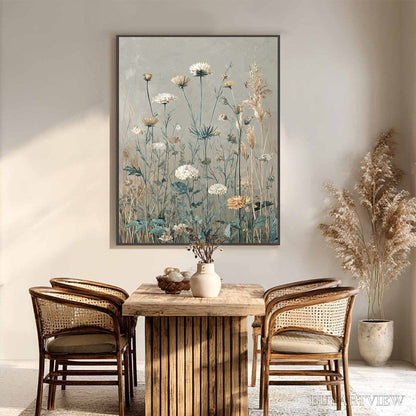 BUYARTVIEW Whispering Meadow – Vintage Botanical Wildflower Painting - image 4