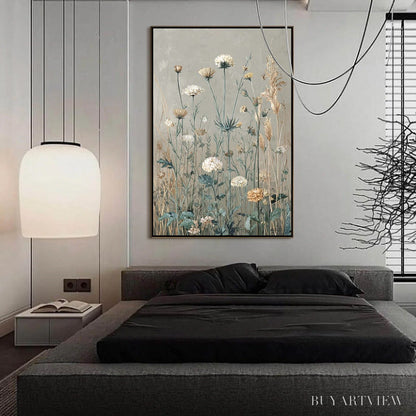 BUYARTVIEW Whispering Meadow – Vintage Botanical Wildflower Painting - image 6
