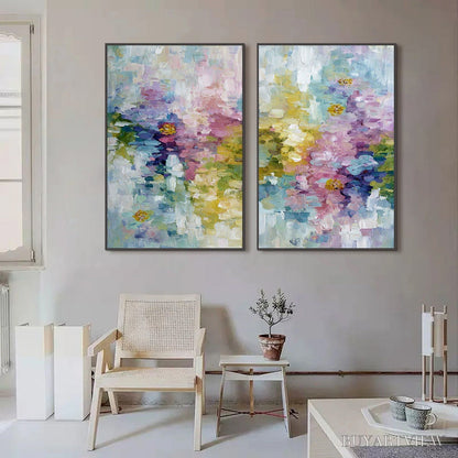 BUYARTVIEW Garden Reverie – Colorful Abstract Floral Impasto Painting Set - image 2