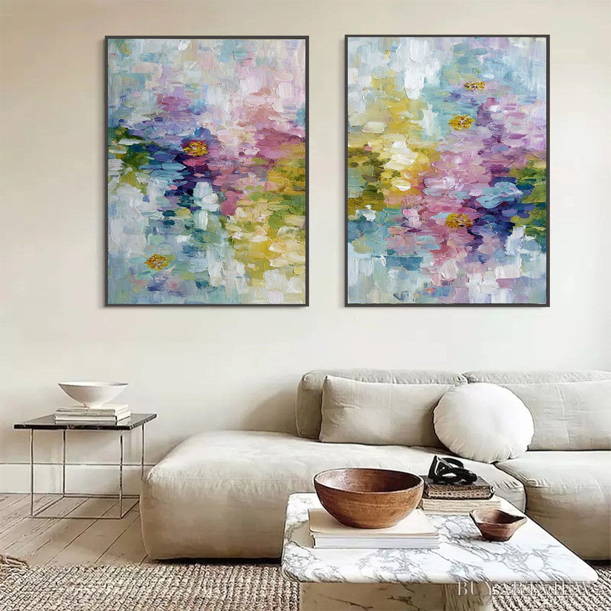 BUYARTVIEW Garden Reverie – Colorful Abstract Floral Impasto Painting Set - image 6