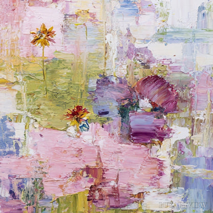 BUYARTVIEW Reflections in Bloom – Colorful Abstract Floral Palette Knife Painting Set - image 5