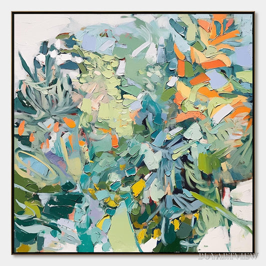 BUYARTVIEW Botanical Rhapsody – Abstract Impressionist Floral Painting - image 1