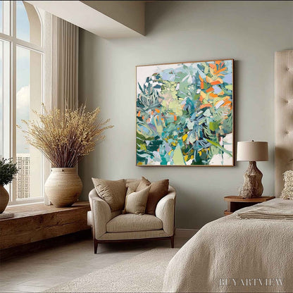 BUYARTVIEW Botanical Rhapsody – Abstract Impressionist Floral Painting - image 6