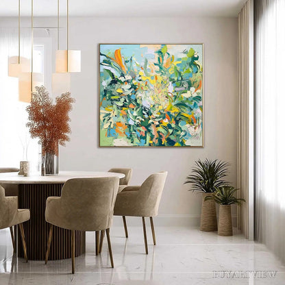 BUYARTVIEW Botanical Whirl – Abstract Impressionist Floral Painting - image 3