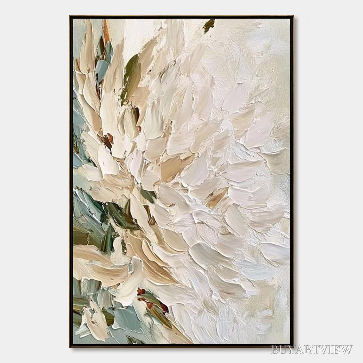 BUYARTVIEW Petals of Dawn – Textured Impressionist Floral Oil Painting - image 1