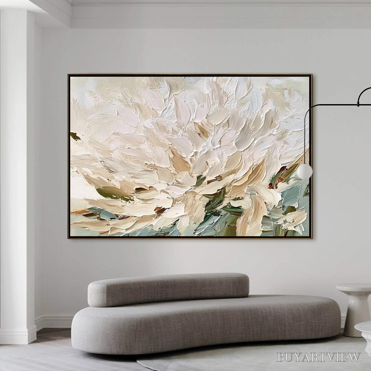 BUYARTVIEW Petals of Dawn – Textured Impressionist Floral Oil Painting - image 2