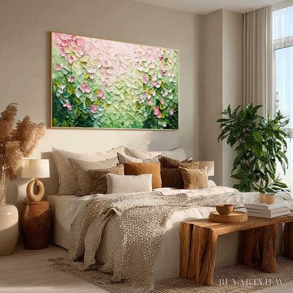 BUYARTVIEW Blossom Drift – Palette Knife Floral Impasto Painting - image 6