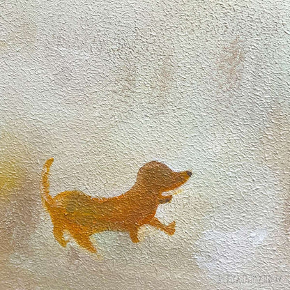 BUYARTVIEW Afternoon Stroll – Minimalist Figurative Oil Painting - image 3