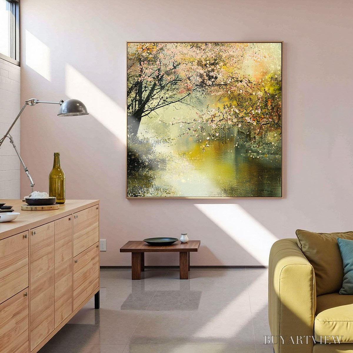 BUYARTVIEW Spring Reverie – Impressionist Floral Landscape Oil Painting - image 2