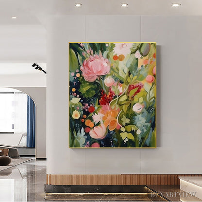 BUYARTVIEW Blooming Rhapsody – Textured Floral Oil Painting - image 5
