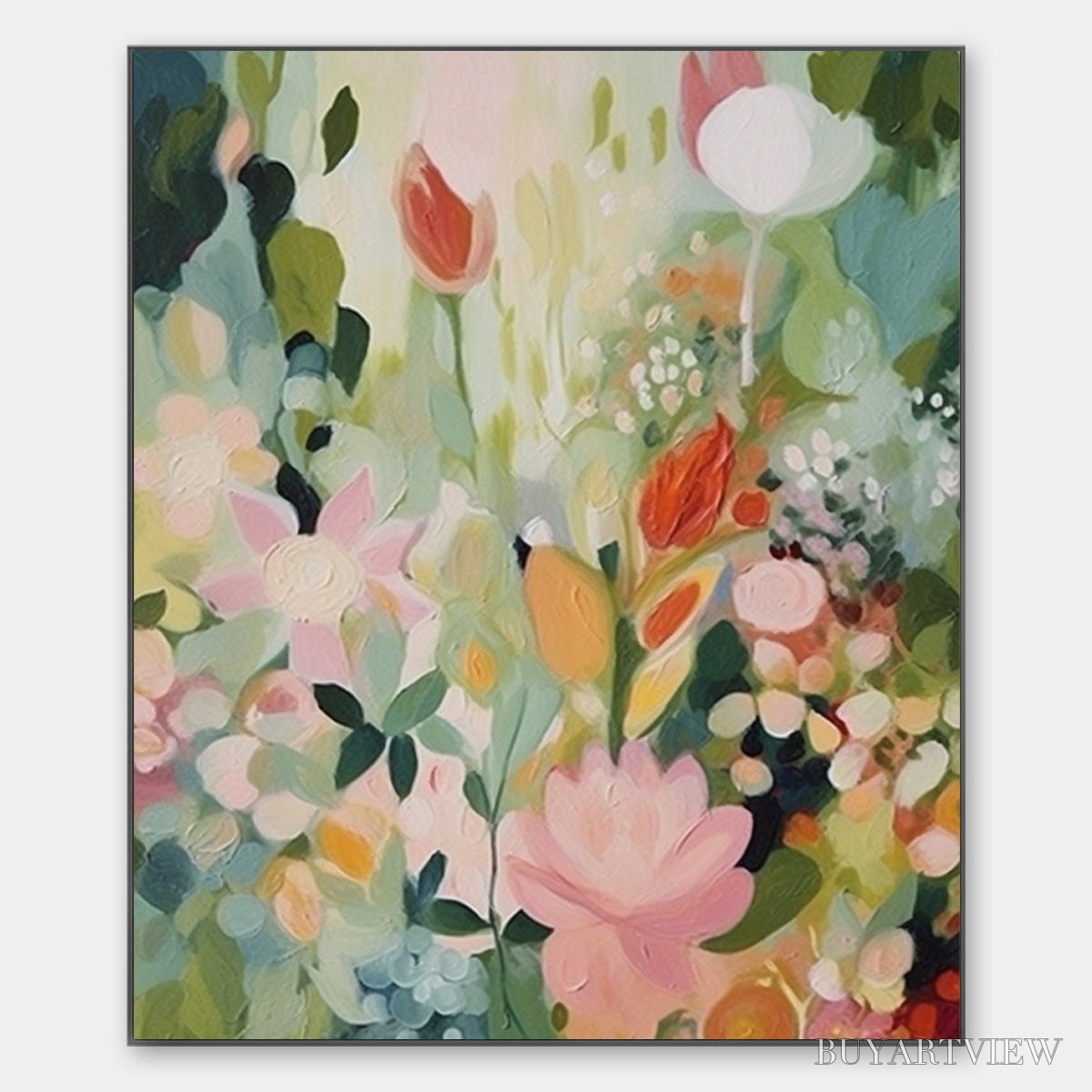 BUYARTVIEW Secret Garden – Dreamy Floral Oil Painting - image 1