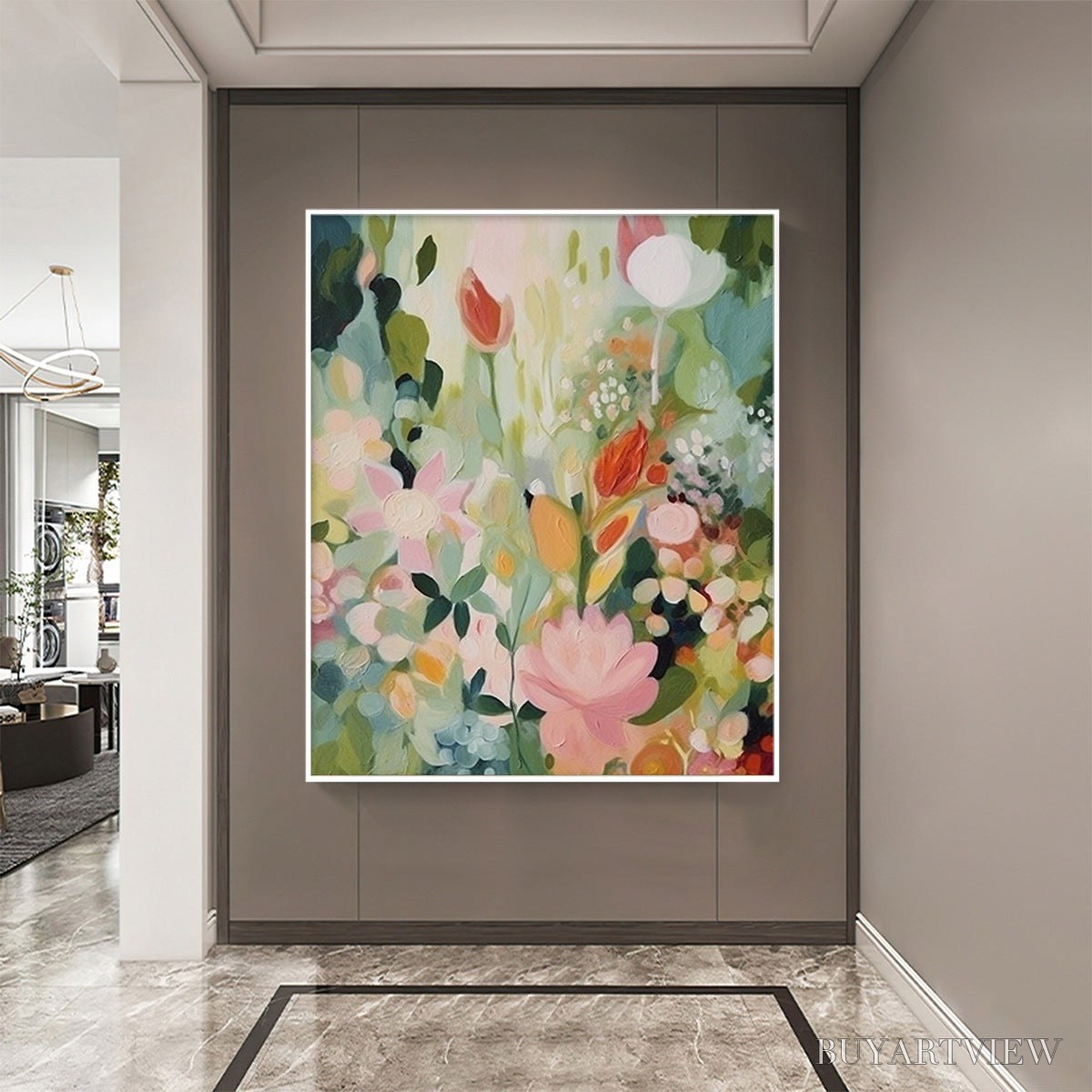 BUYARTVIEW Secret Garden – Dreamy Floral Oil Painting - image 6