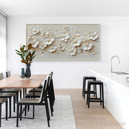 BUYARTVIEW Blossom Serenade – Textured Floral Oil Painting - image 4