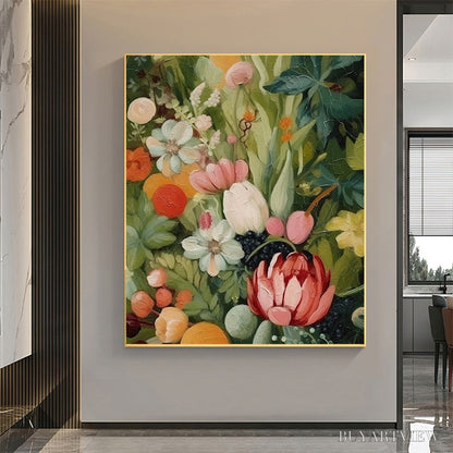 BUYARTVIEW Garden'S Grace – Textured Floral Still Life Oil Painting - image 2