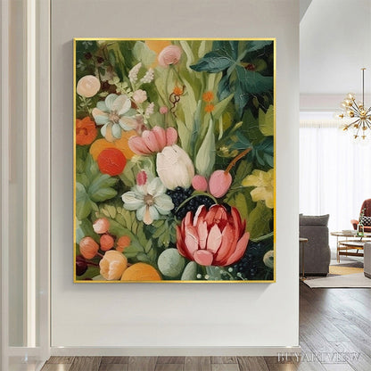 BUYARTVIEW Garden'S Grace – Textured Floral Still Life Oil Painting - image 6