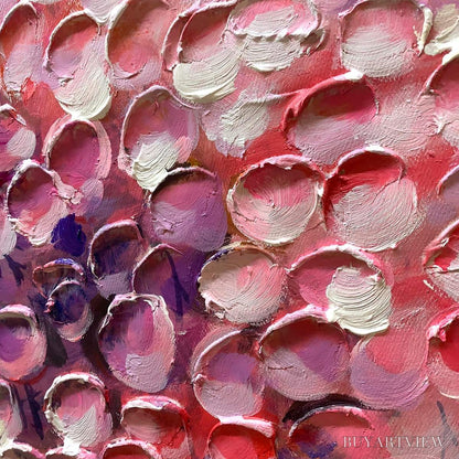 BUYARTVIEW Cascade of Color – Textured Impasto Floral Oil Painting - image 6