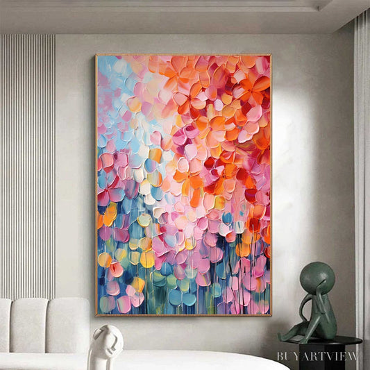 BUYARTVIEW Blooming Rhapsody – Textured Impasto Floral Oil Painting - image 2