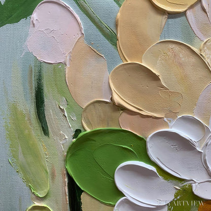 BUYARTVIEW Serene Blossoms – Impressionist Floral Oil Painting - image 5