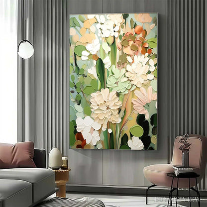BUYARTVIEW Serene Blossoms – Impressionist Floral Oil Painting - image 6