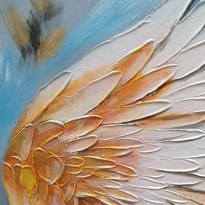 BUYARTVIEW Floral Flight – Textured Floral Wings Oil Painting on Canvas - image 5