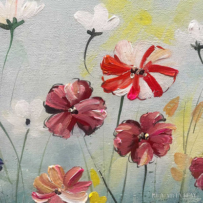 BUYARTVIEW Colorful Floral Oil Painting - Vibrant Garden Art - image 3
