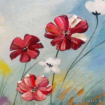BUYARTVIEW Colorful Floral Oil Painting - Vibrant Garden Art - image 6