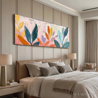 BUYARTVIEW Pastel Botanical Panoramic – Floral Painting, Panoramic , Pastel Decor - image 6