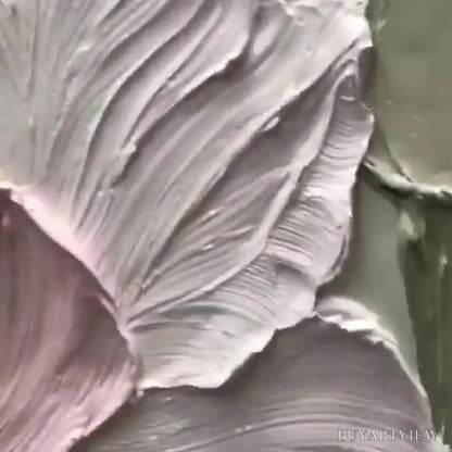 BUYARTVIEW Pastel Petals – Textured Impasto Floral Painting, 3D Flower , Square Canvas, Romantic Decor - image 5