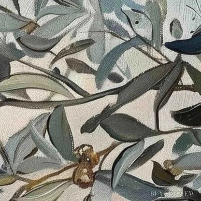 BUYARTVIEW Olive Branch Panoramic – Botanical Painting, Panoramic - image 4