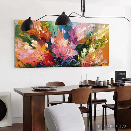 BUYARTVIEW Summer Bouquet – Impressionistic Floral Painting in Vibrant Colors - image 6