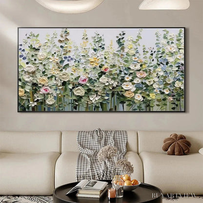 BUYARTVIEW Spring Meadow – Textured Impasto Floral Meadow Painting - image 2
