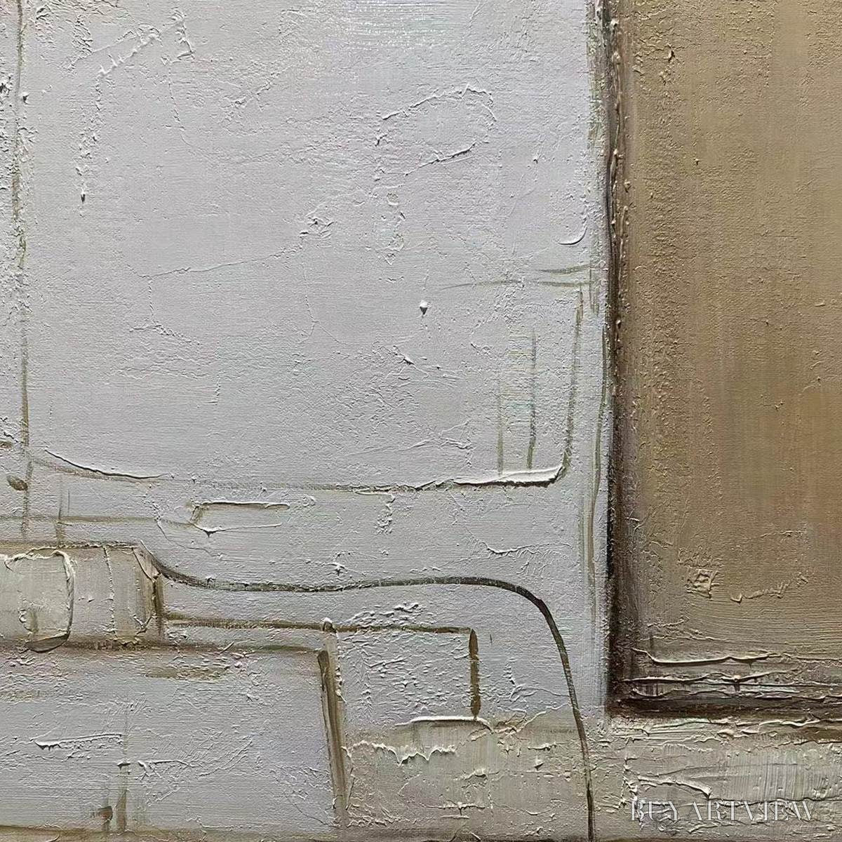 BUYARTVIEW Desert Flow – Minimalist Abstract Textured Oil Painting - image 3