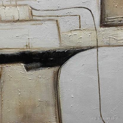 BUYARTVIEW Desert Flow – Minimalist Abstract Textured Oil Painting - image 6