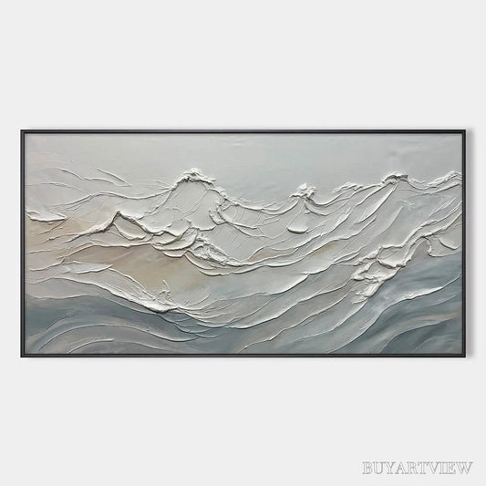 BUYARTVIEW Desert Winds – Textured Landscape Impasto Oil Painting on Canvas - image 1
