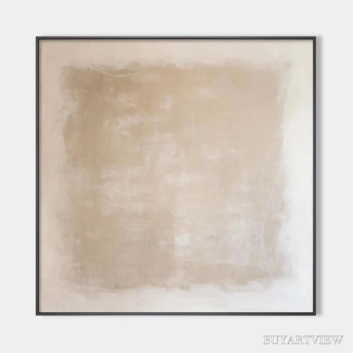 BUYARTVIEW Desert Sands – Minimalist Textured Painting in Beige - image 1