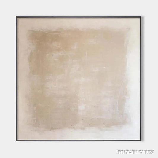 BUYARTVIEW Desert Sands – Minimalist Textured Painting in Beige - image 1