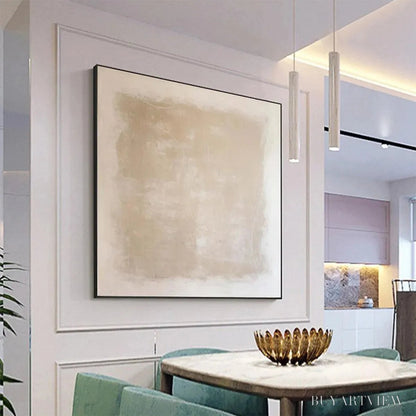 BUYARTVIEW Desert Sands – Minimalist Textured Painting in Beige - image 6